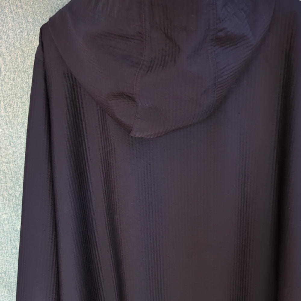 Dark Navy Hooded Coat - Picture 5 of 6